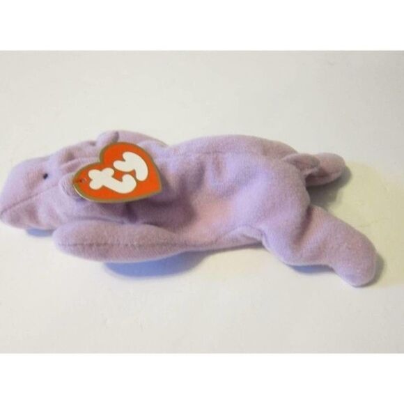 📦 TY Teenie Beanie Happy 1993 McDonalds Happy Meals hippo - Picture 3 of 3